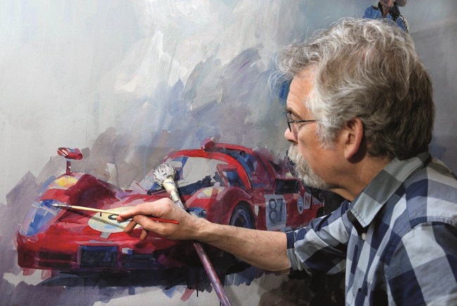 Stanley Rose Automotive Artist on the Road